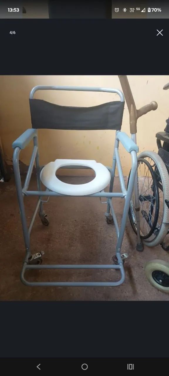 Cadeira de rodas e banho - Foto 2