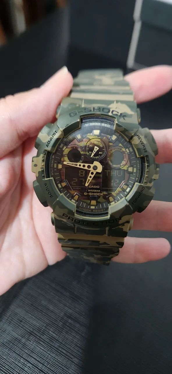 Relógio Casio G-shock Ga-100cm Camuflado - Foto 2