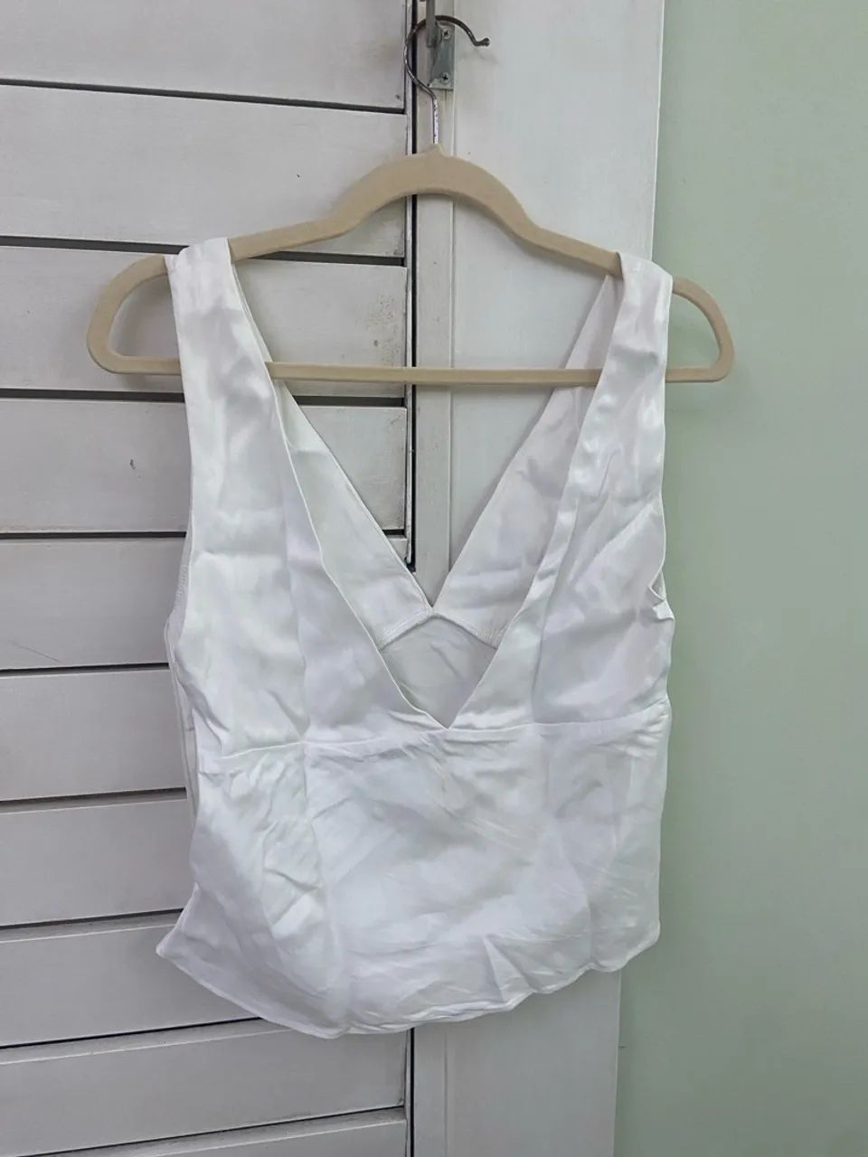 Blusa Farm decote em V tamanho P - Foto 5