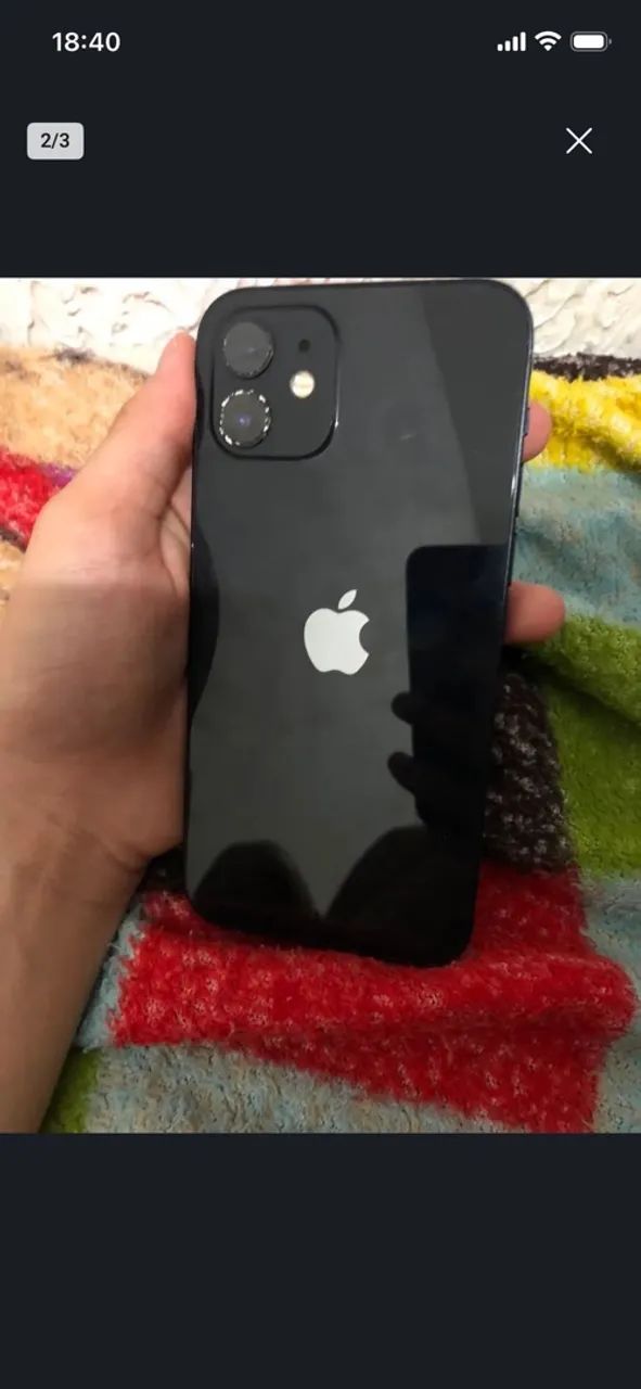 iPhone 12 na cor preta. - Foto 3