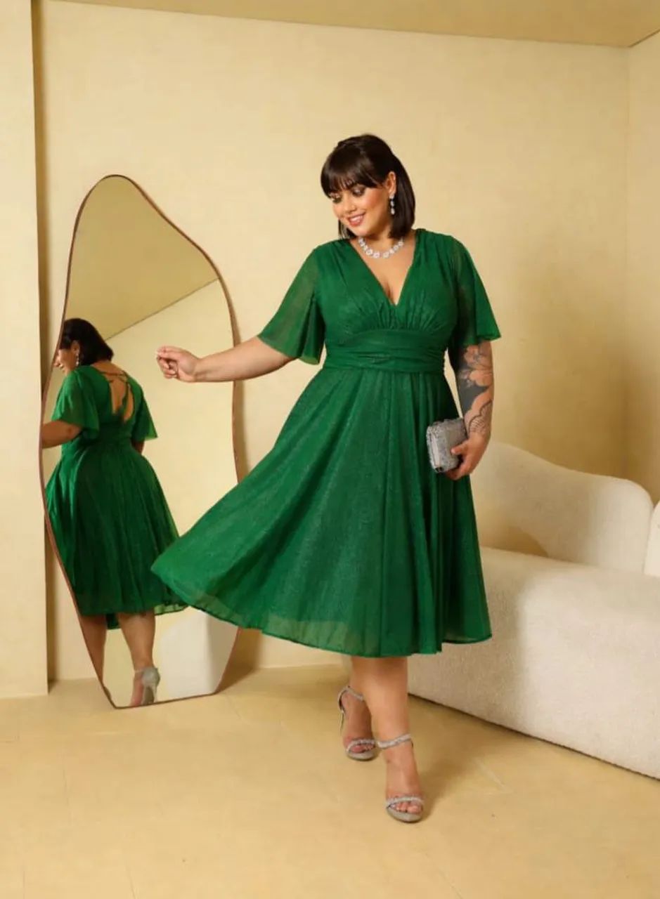 Vestido verde esmeralda