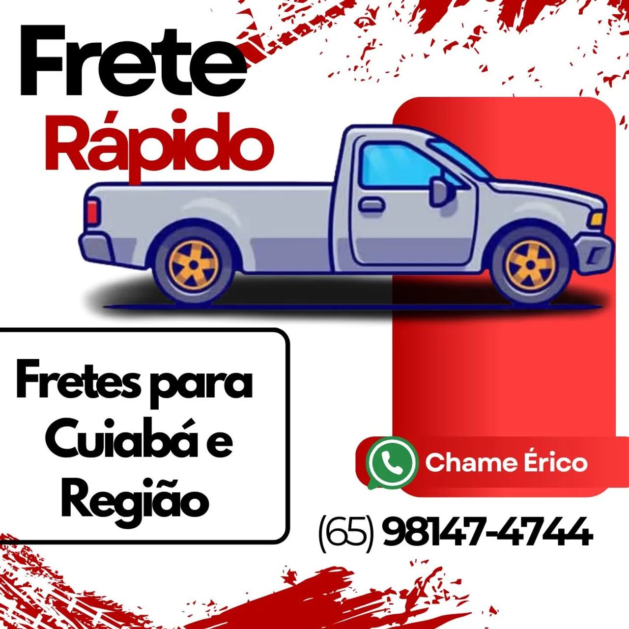 Fretes e Pequenas Mudanças para Cuiabá e cidades próximas 