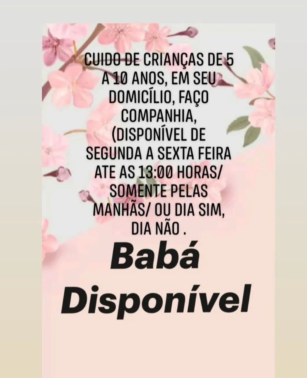 SOU BABÁ (DISPONÍVEL)