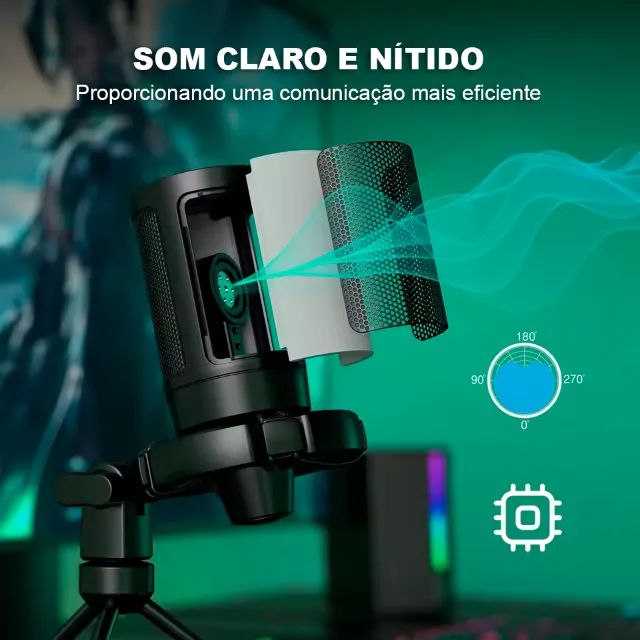 Microfone Gamer RGB Fifine A2 - Foto 5