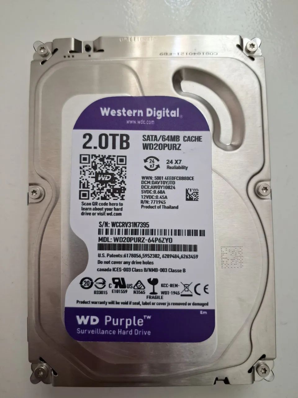 Hd wd 2TB purple cftv cpu dvr  - Foto 4