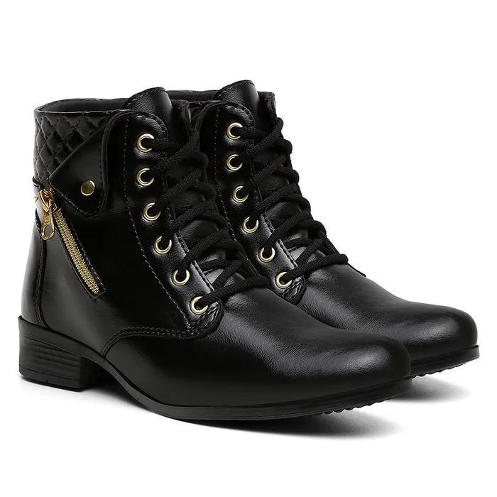 Bota Feminina Com Zíper - Foto 2