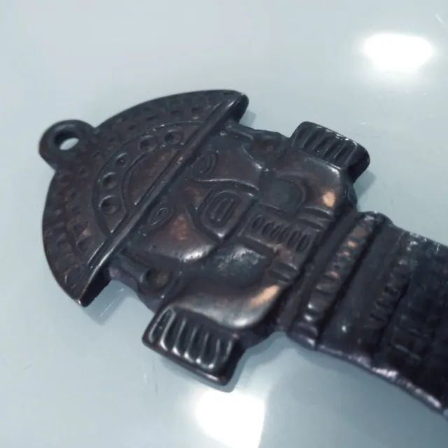 Antigo Abridor Peruano Inca  Original anos 70 Raro em Bronze.  - Foto 3