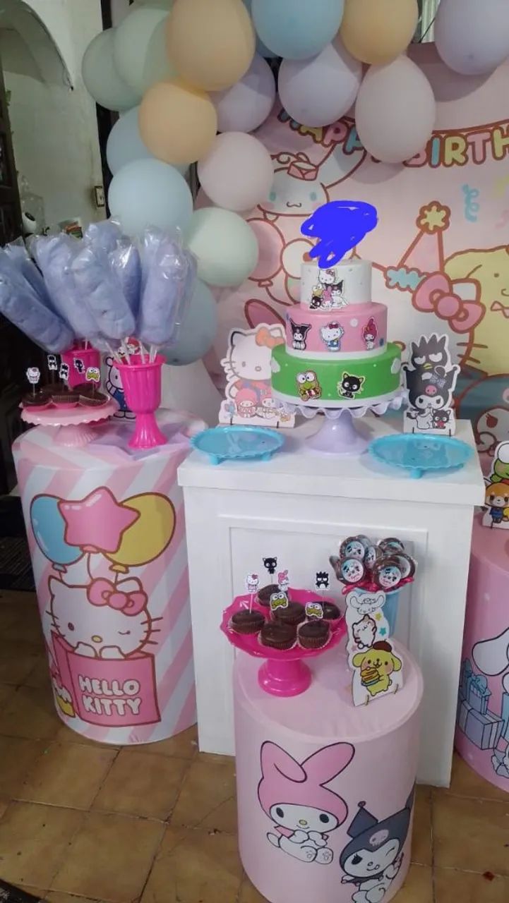 Kit decoraç ão helloo Kitty  - Foto 2
