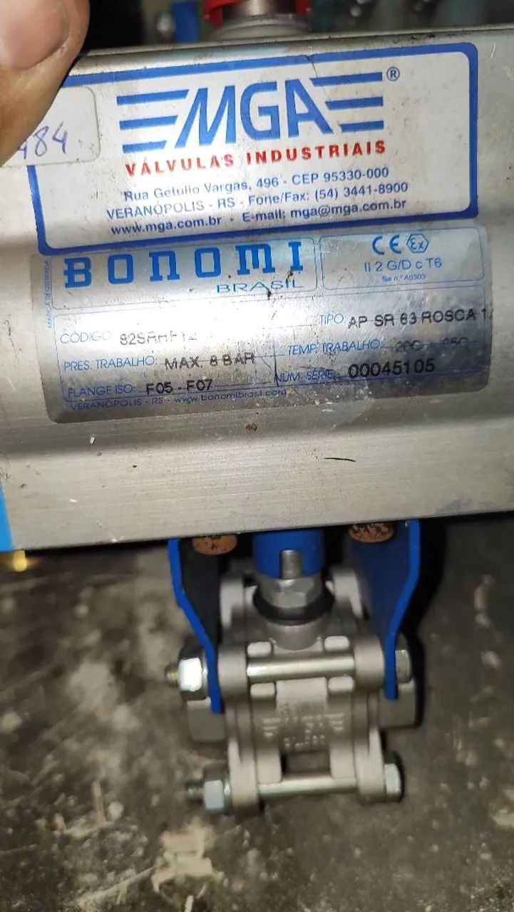 Válvula pneumática 1" e 1/2" - NOVA - Foto 3