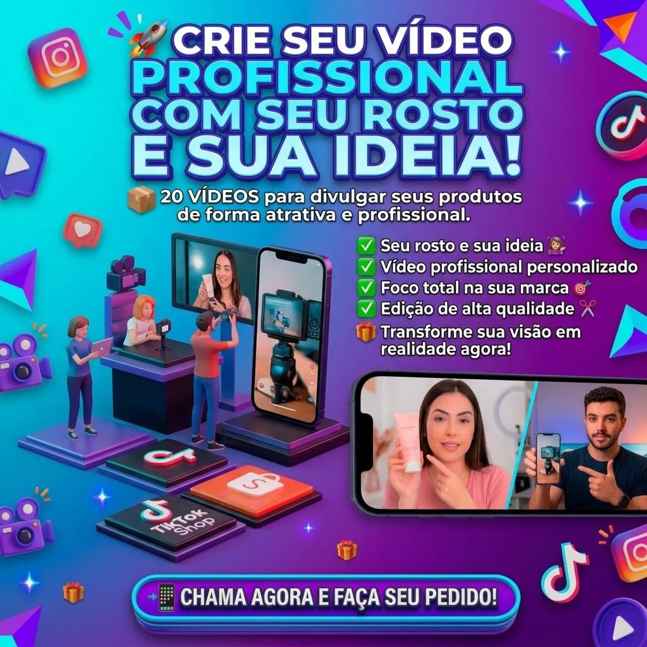  Criação de vídeos profissionais  - Foto 2