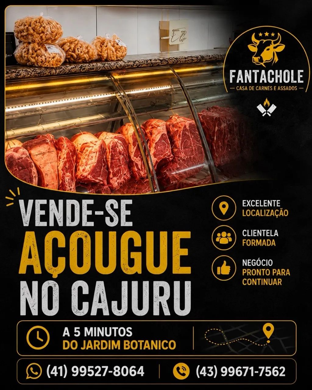VENDE SE AÇOUGUE COM BOA LOCALIZAÇÃO 