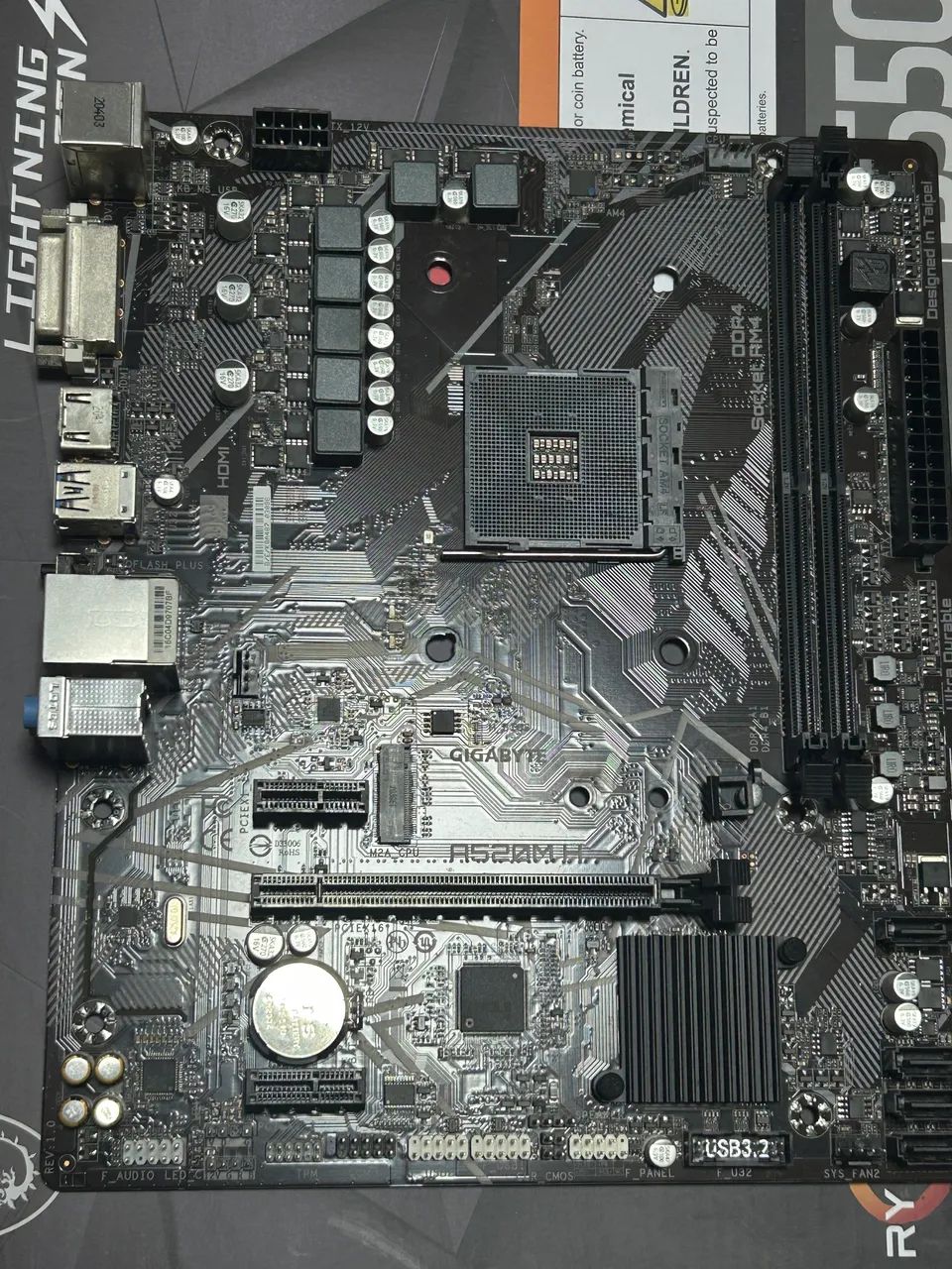 Placa mãe Gigabyte A520m-h - Foto 3