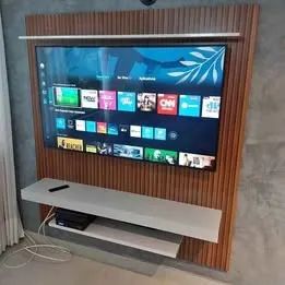 Painel P/TV de 60 Polegadas  Pintura 3D Do Ripado Novo direto da Fabrica 