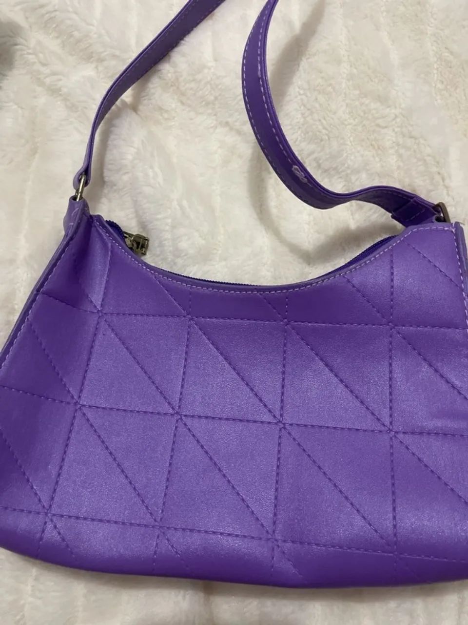 bolsa feminina roxa - Foto 3