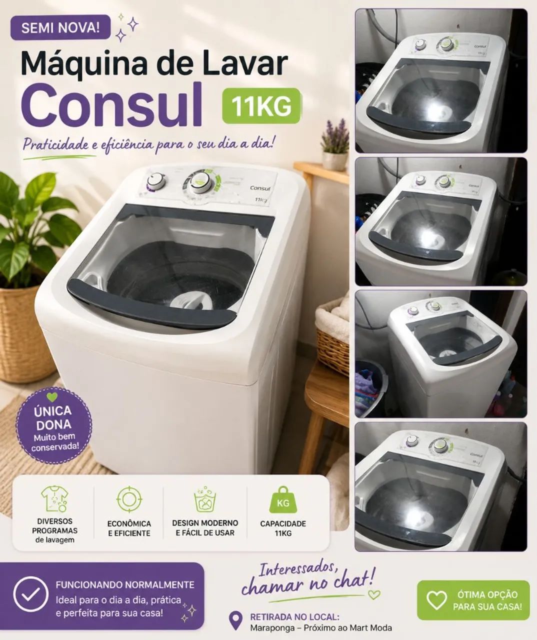 Máquina de lavar Consul 11kg - Foto 2