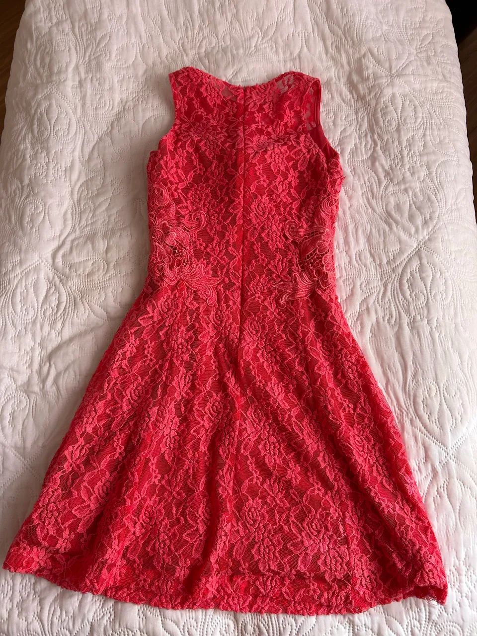 vestido rendado rosa P - Foto 3
