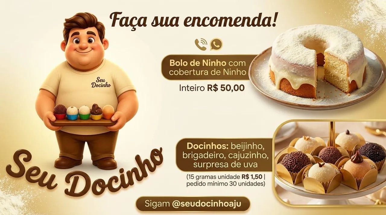Encomenda de docinhos para aniversário 