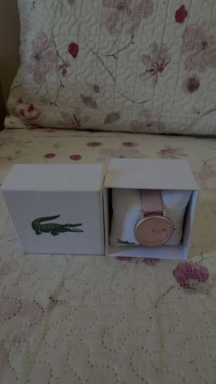 Relógio Feminino Lacoste Rosa Original Na Caixa - Foto 2
