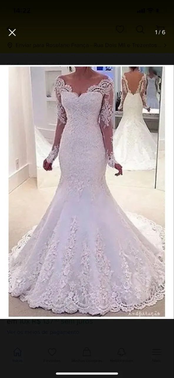 Vestido de Noiva Semi-Sereia - Foto 4