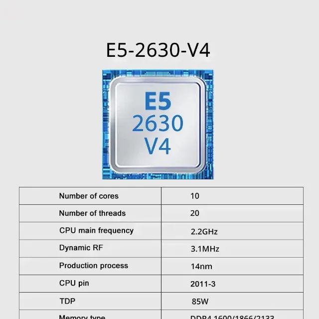 Processador Intel Xeon E5 2630 V4, LGA 2011-3 OEM, 12x 9,42