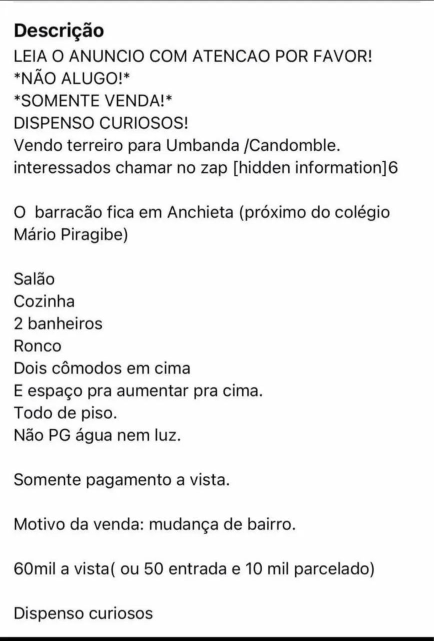 VENDE- SE CASA EM ANCHIETA RJ