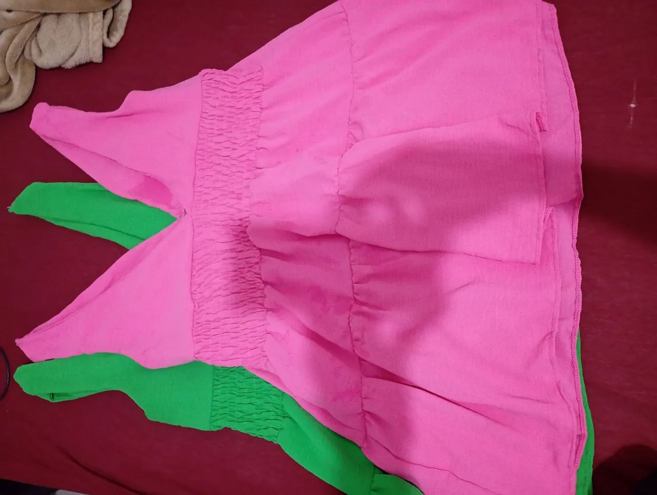 Vendido tamanho unico rosa é verde  - Foto 4