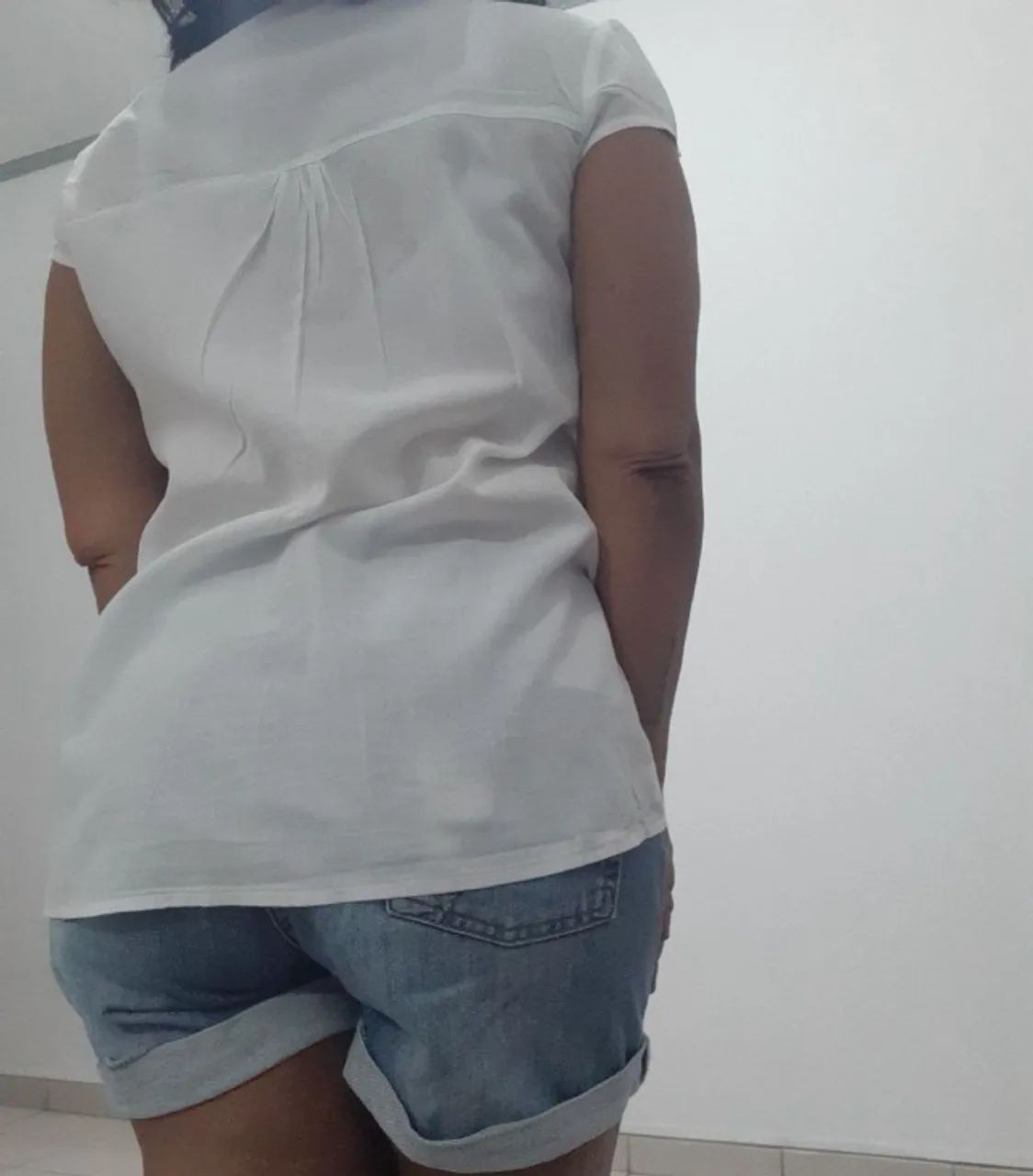 blusa em algodão e renda tam. 38 Bayard - Foto 3