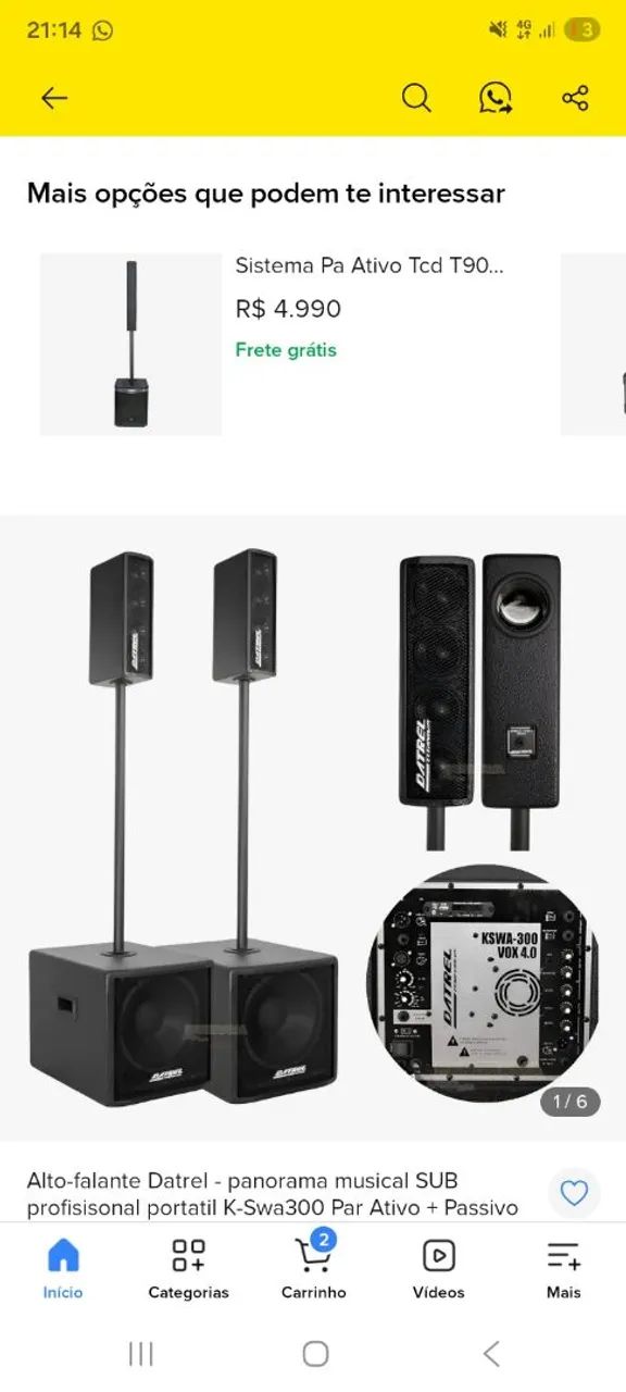 Kit datrel line mais sub 12 pol 400w - Foto 2