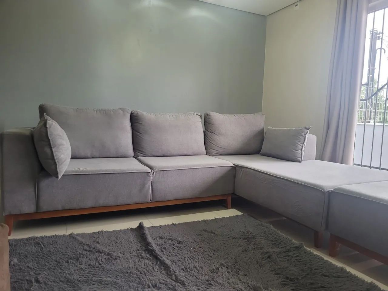 Sofá 3 lugares com chaise<br>Espuma densidade 33 - Foto 3