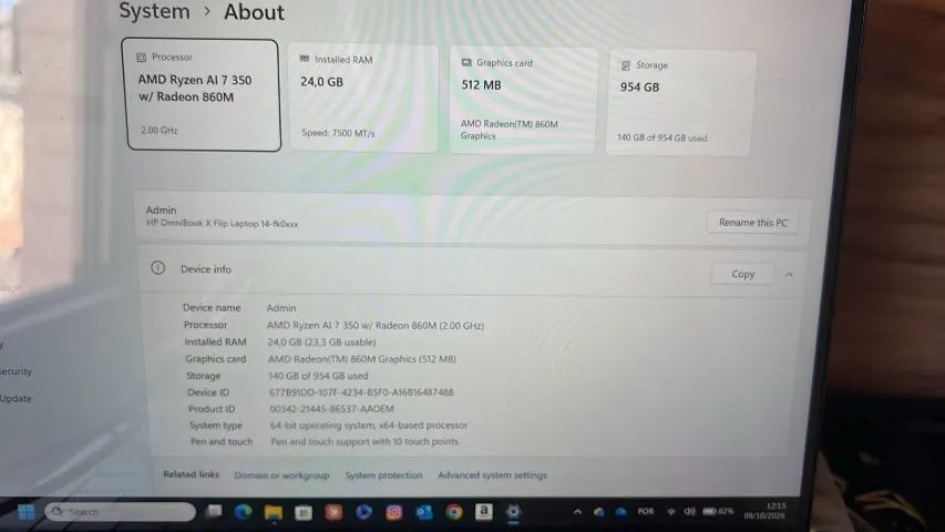 Notebook HP OminBook X Flip AI 2 em 1  - Foto 4