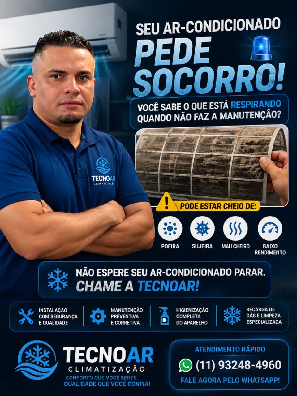 Serviços de ar-condicionado 