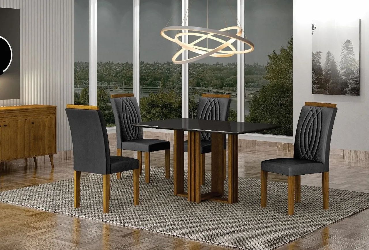 Mesa jade 4 cadeiras 