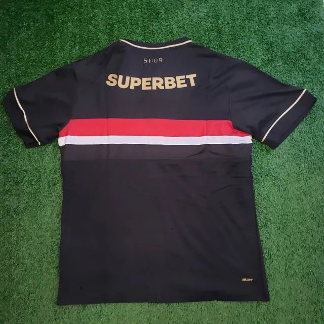 Camisa São Paulo Preta NB Frete Grátis - Foto 2