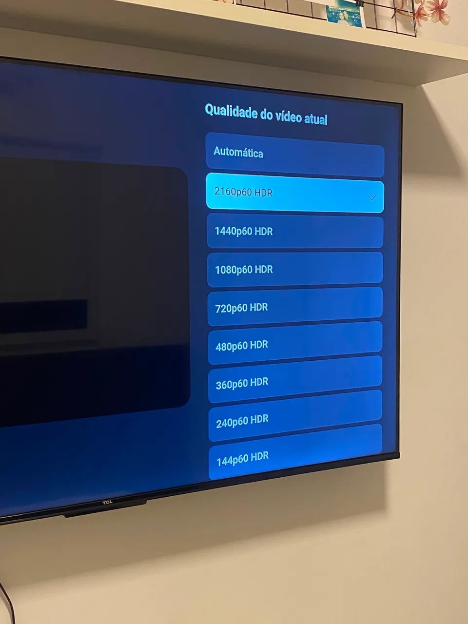 TV TCL 55 polegadas, semi nova - Foto 3