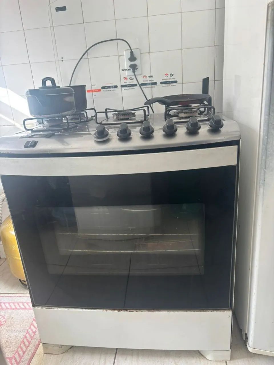 Fogão 5 bocas elétrico funcionando tudo 