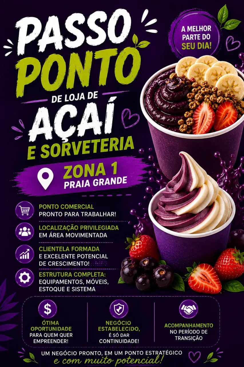 Passo Açaiteria e sorveteria na zona 1 - Foto 2