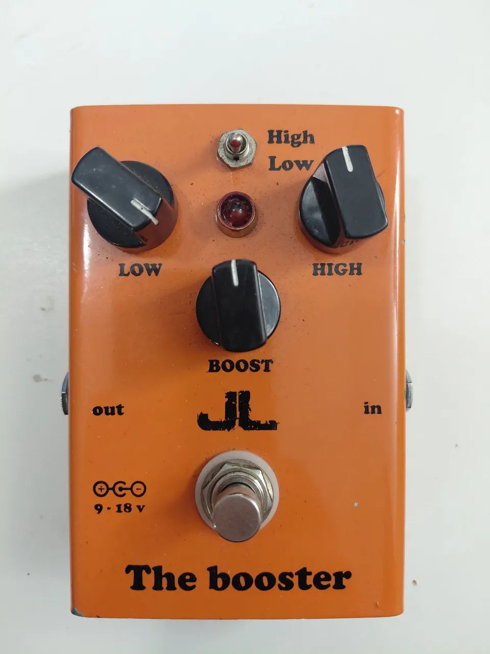 Pedal JL The Booster 9/18v com fonte