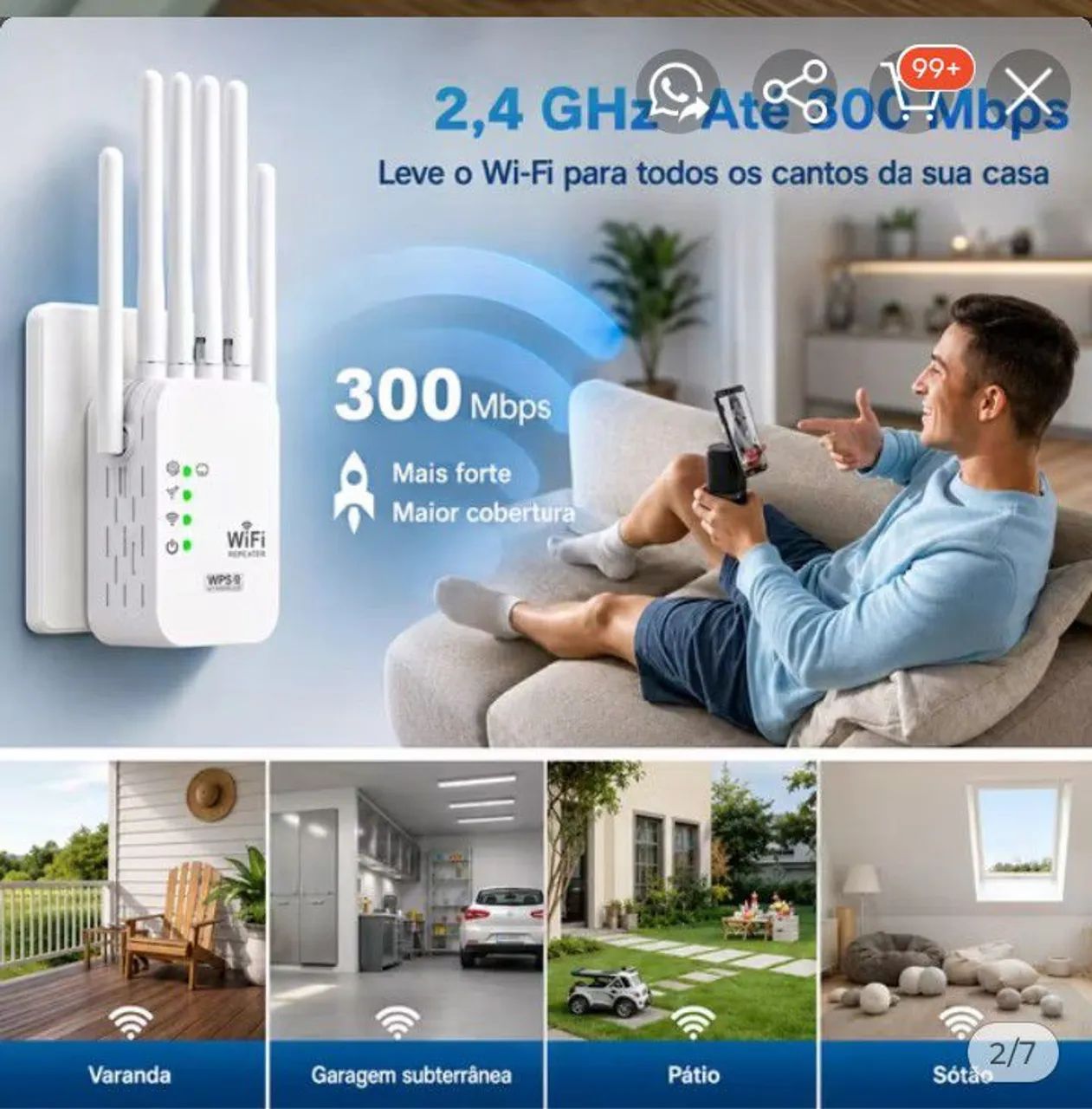 Repetidor de wi fi - Foto 4