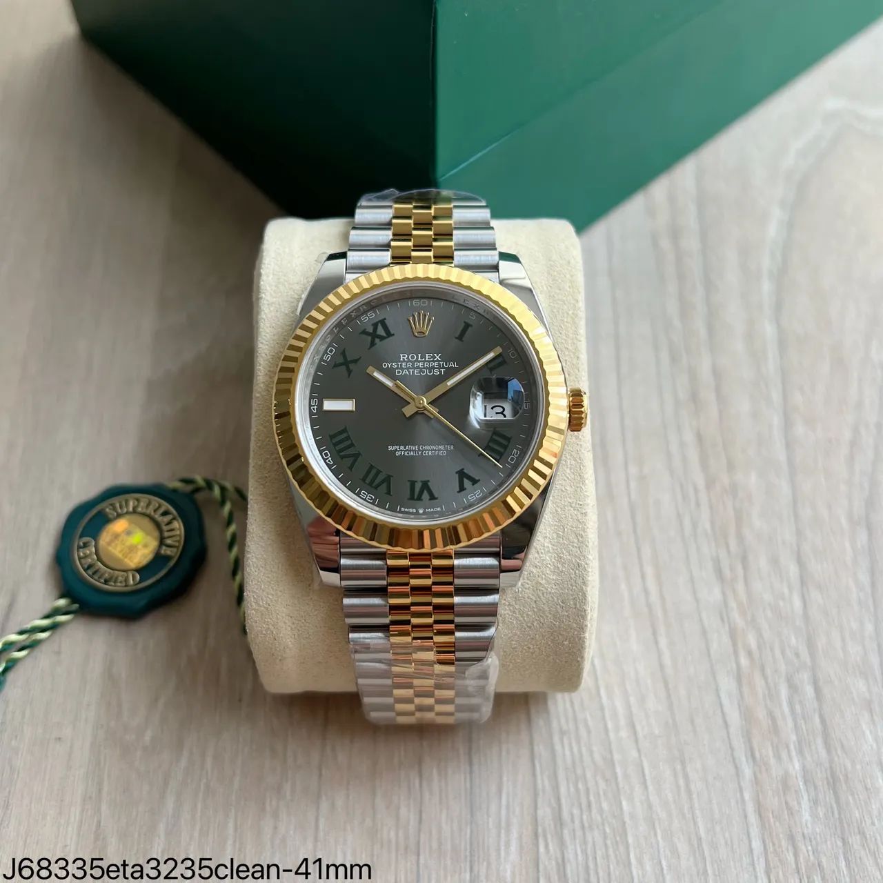 Relógio rolex Day Just aço e ouro misto clean factory 