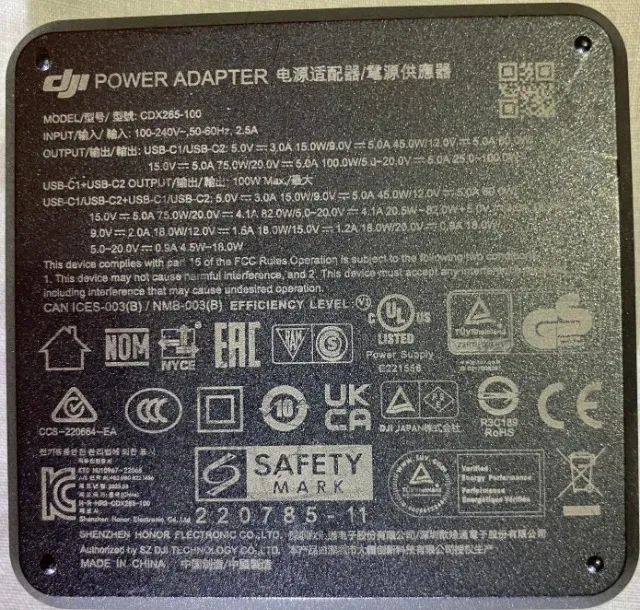 Carregador DJI - 100W - 2 x USB-C - Foto 2