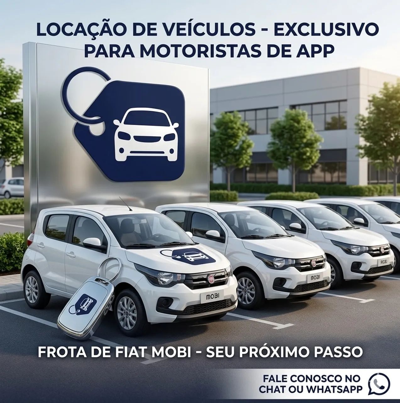 Aluguel Fiat Mobi P/ Uber e 99 - R$ 650/Semana (Pronto p/ Rodar)
