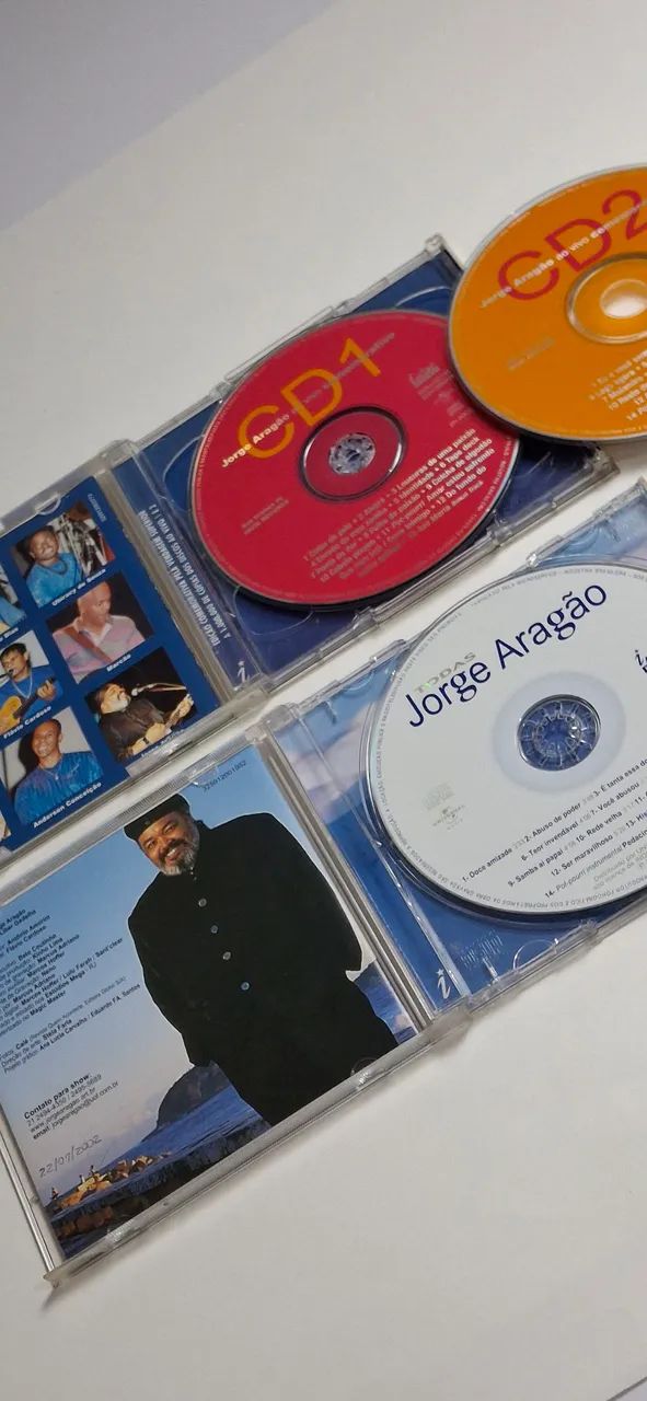 2 cds Jorge Aragão - 1 ao vivo e 1 em estúdio - Foto 4