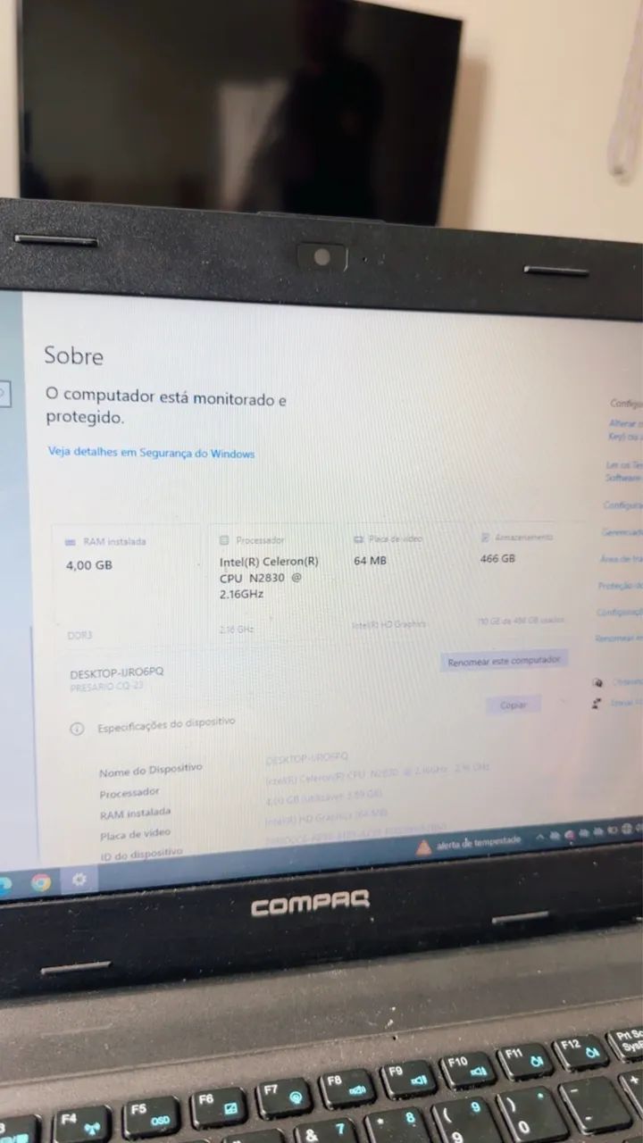 Notebook COMPAQ 466GB - Foto 4