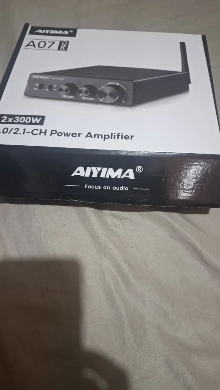 Amp estéreo Aiyima A07 Pro - Equipamentos e Acessórios de Som