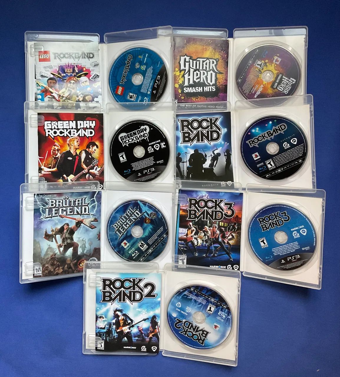 PS3 Lote 7 jogos musicais originais Playstation 3 - Jogos de Vídeo