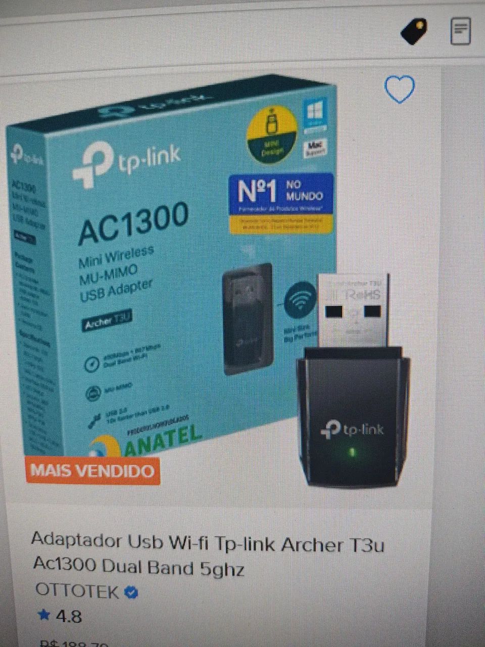 Wi-fi USB tp-link Internet sem fio - Foto 2
