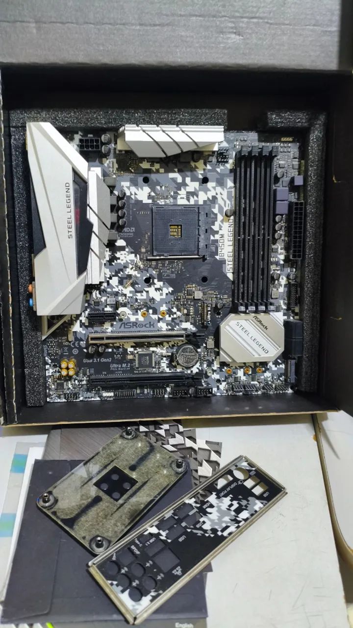 Placa Mãe ASRock B450M Steel Legend - Foto 5
