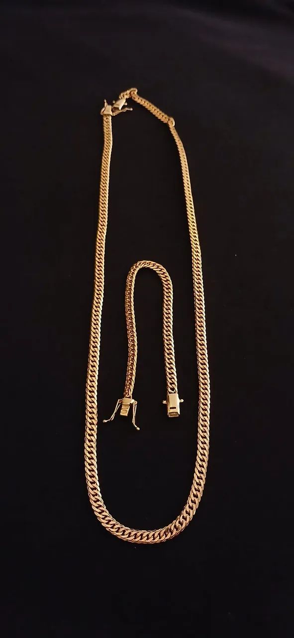 Corrente e Pulseira Lacraia 