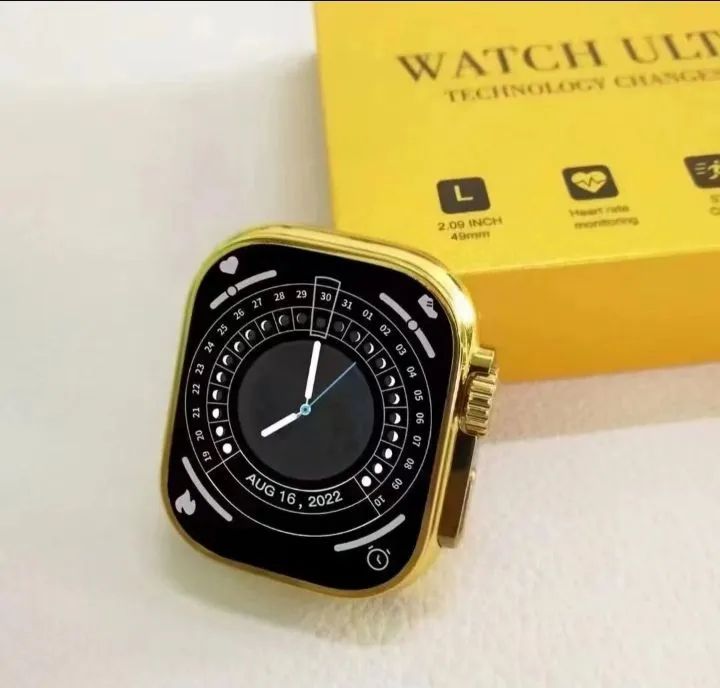 Smartwatch Série 9 Ultra Ouro Relógio Digital Inteligente - Dourado - Foto 2