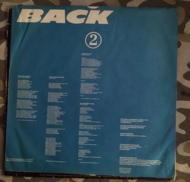 LP Vinil Status Quo - Back to Back com Encarte (1983) EX/VG+ - Foto 3